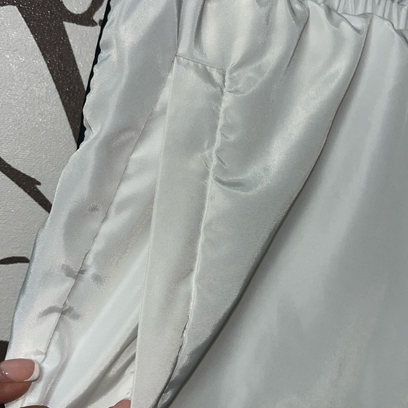ReVamped Size Small White with Black Stripes Mesh Trackpants NWOT $35 - Picture 5 of 11